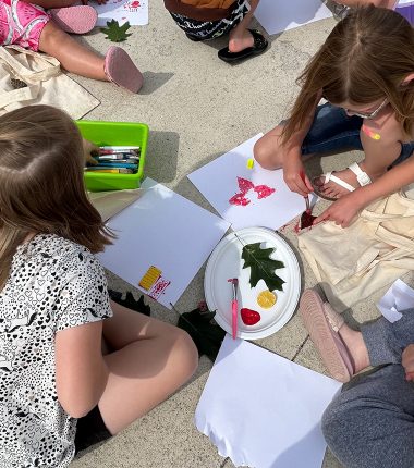 A painting event at Clifton Public Library where 