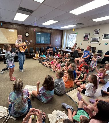 A music event at Clifton Public Library where 