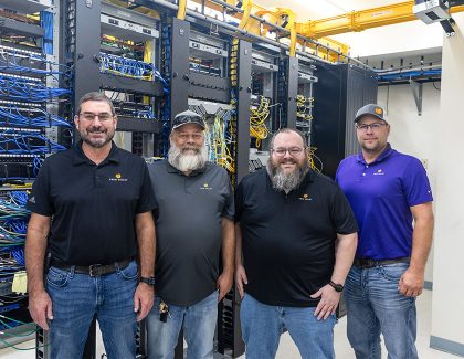 Twin Valley network operations team monitoring and maintaining internet service in Kansas