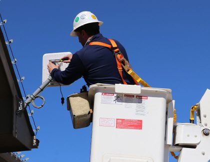 air fiber fixed wireless installation in rural kansas